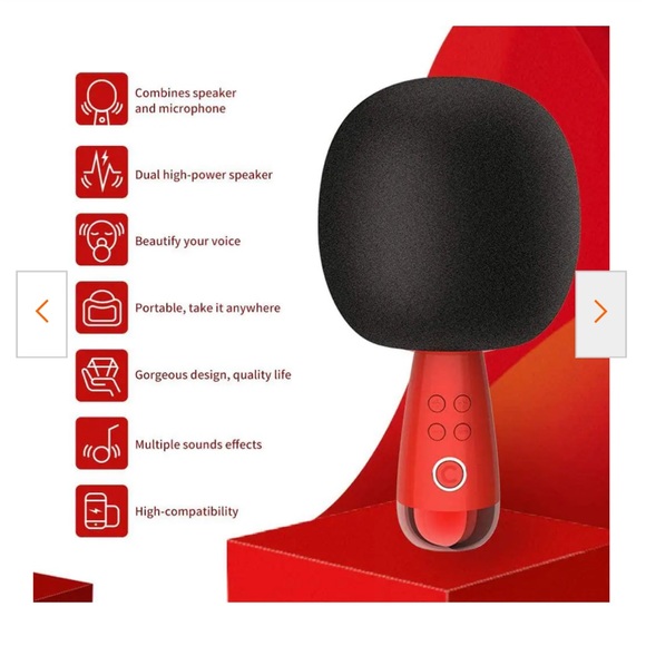 Karaoke G2 Bluetooth Wireless Portable Handheld Karaoke Microphone and S… - Picture 3 of 4